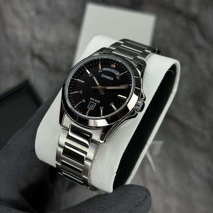 Soat Casio Day-Date MTP-1370D - Original, 1 yil kafolat, WR50