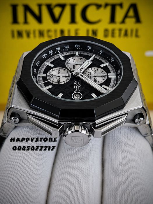 INVICTA Akula steel Black dial 48 mm, Инвикта нов мъжки часовник