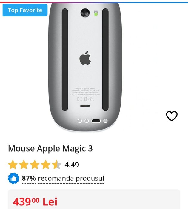 Mouse Apple Magic 3 Model A:1657