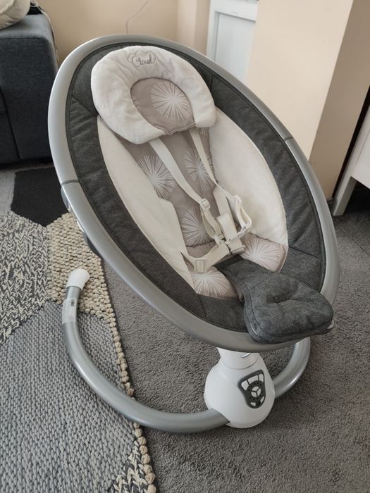 CANGAROO Електрическа люлка - шезлонг CLOUD СИВ
