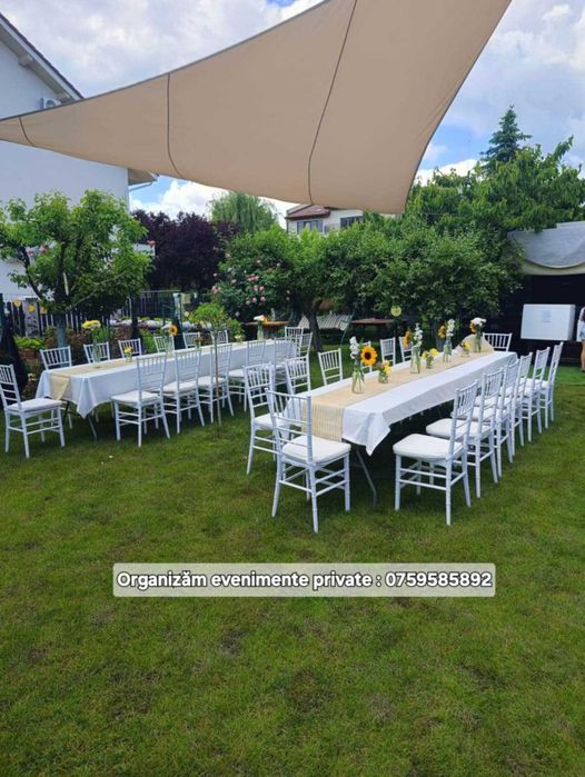 Corturi, mese, scaune chiavari de inchiriat pentru evenimente!