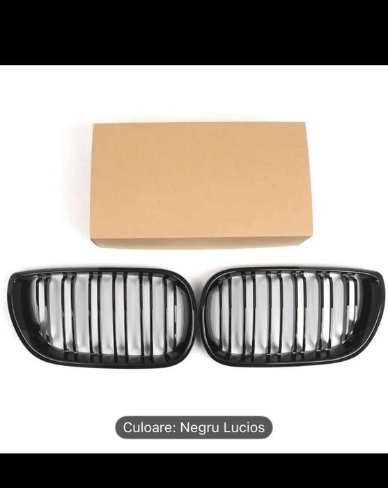 Grile Duble M Radiator Negru Lucios Bmw Seria 3 E46 LCI 2002-2004