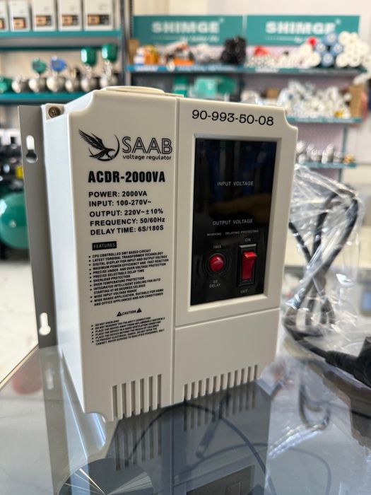 SAAB стабилизатор напряжения 220В 500 Вт ГАРАНТИЙНЫЙ оригинал махсулот