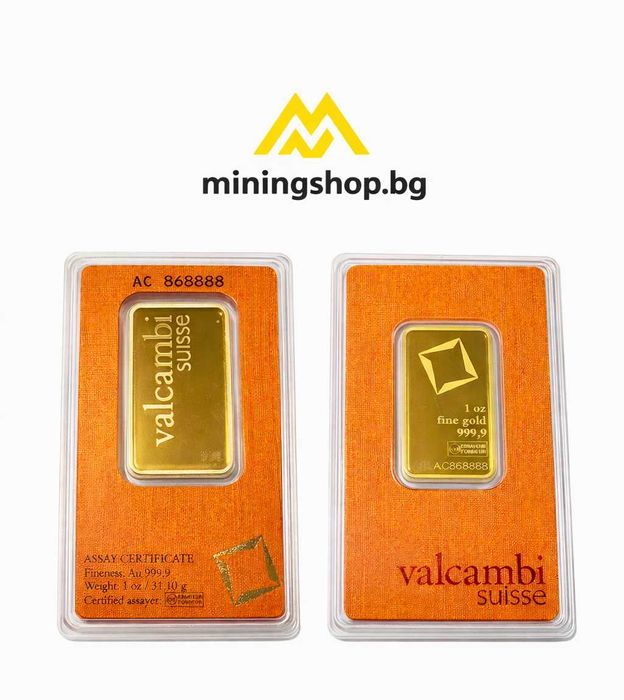 Златно кюлче Valcambi Suisse 1 oz (31.1 g)  Au 999.9