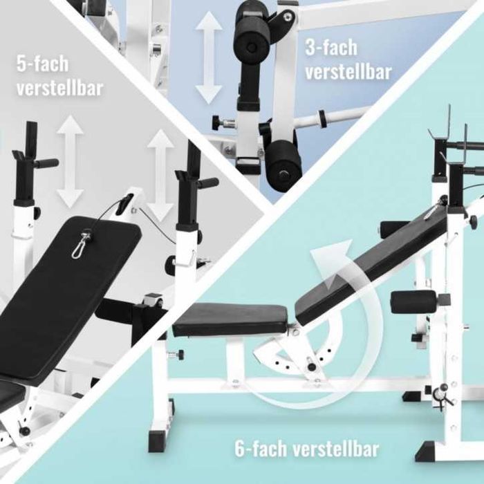 Bancă multifuncțională fitness cu scripete