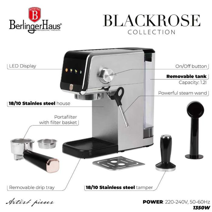 Кафемашина Berlinger Haus BH9622 Black Rose