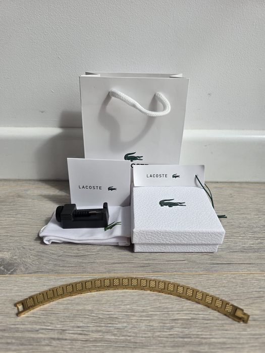 Bratara Lacoste - 21cm - Auriu