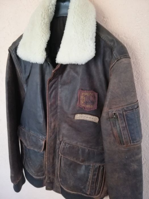 Geaca piele Mustang Aviator L bărbați