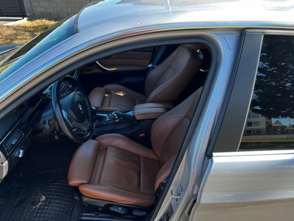 Кафяво кожено фейс рекаро е91