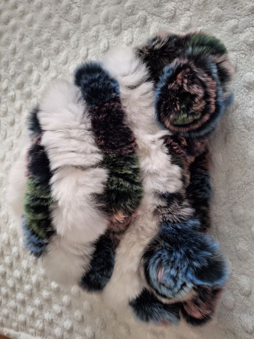 Шапка естествен косам заек