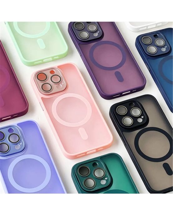 Husa Incarcare Magnetica Plastic Mat Iphone 11/12/13/14/15/16/PRO/MAX