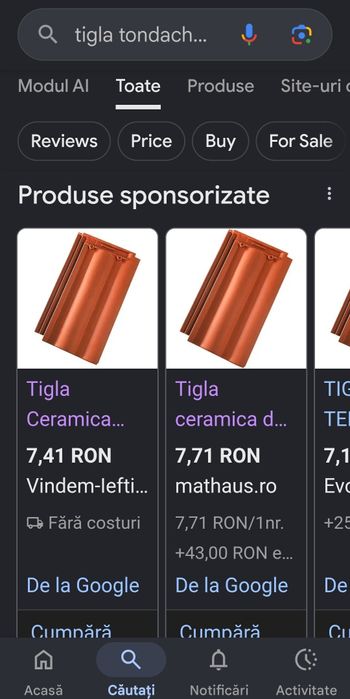 Tigla Tondach 16 Twist 130/120 de metrii pătrați