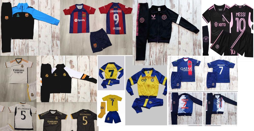 Inter Miami Стак Комплект Интер Черен меси ДЕтски екип + анцуг + калци