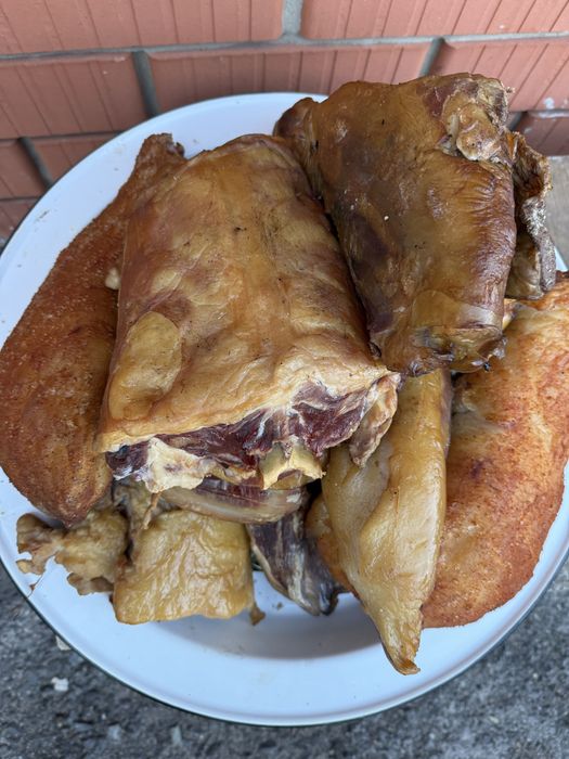 Копчение мяса на березе!