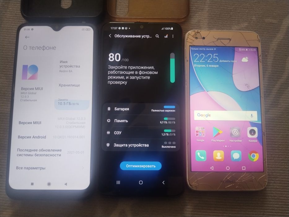 Samsung, Hyawei, Redmi