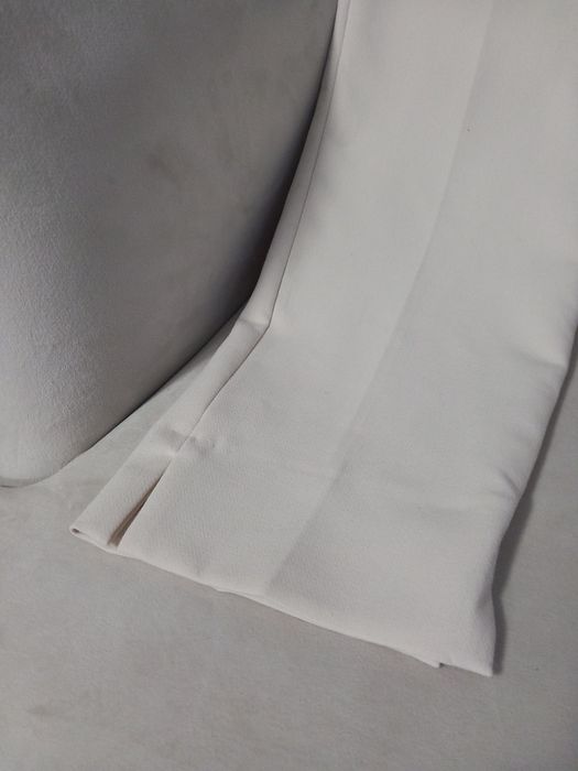 Pantaloni eleganți cu talie înaltă bej deschis măsură 36 Zara noi