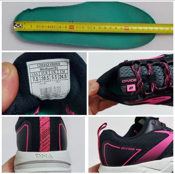Asidasi sport BROOKS Divide 2, încălțăminte trail, running nr 38, 5 EU