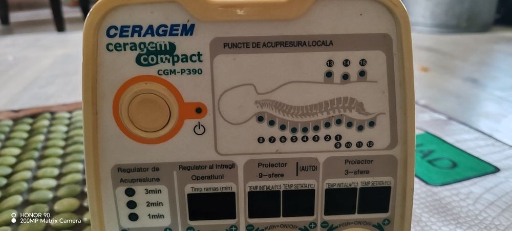 Ceragem Compact Cgm-P390 termomasaj și presopunctură