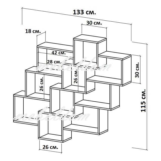 Етажерка за стена с плавни врати(код-0293)