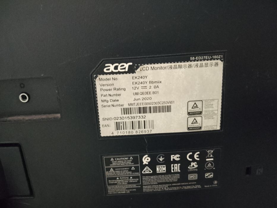 Монитор acer 24 дюйма