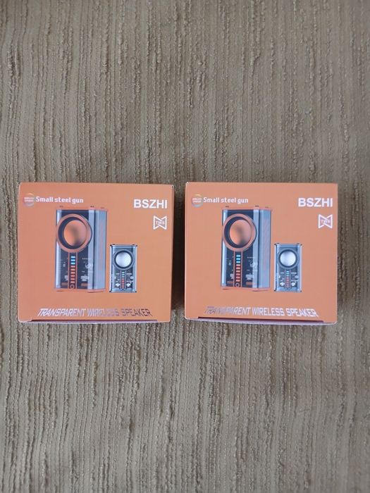 Set 2 Boxe Wireless BSZHI TWS – Design Transparent, Sunet Stereo, Noi