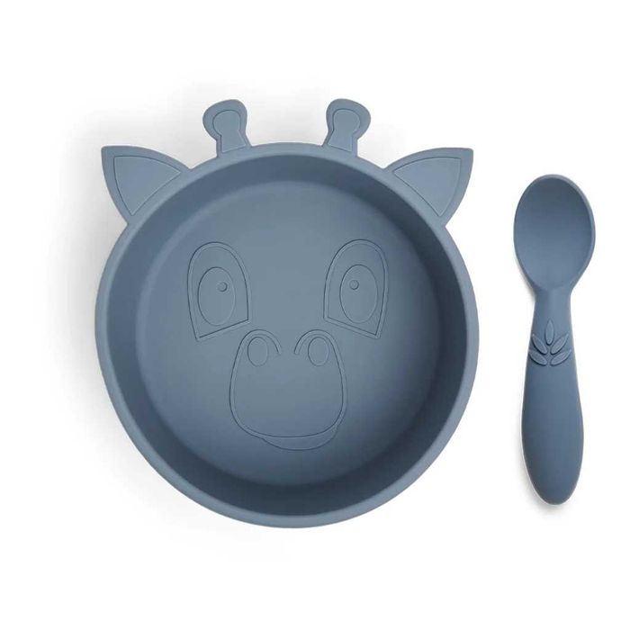 Силиконова купичка с лъжичка за хранене Nuuroo