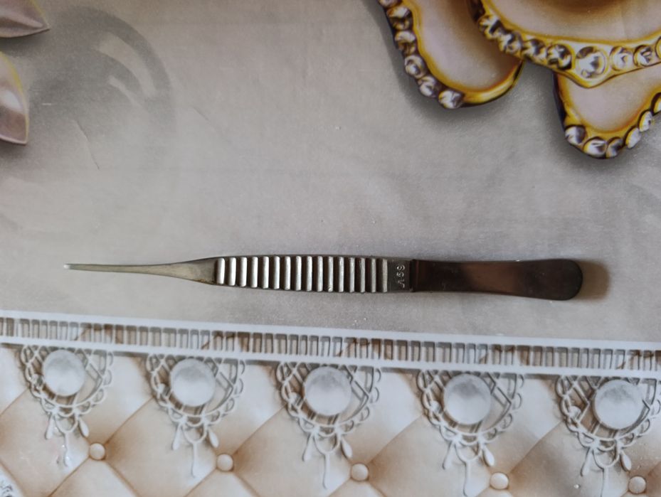 Пинцет медицинский 15см нержавейка