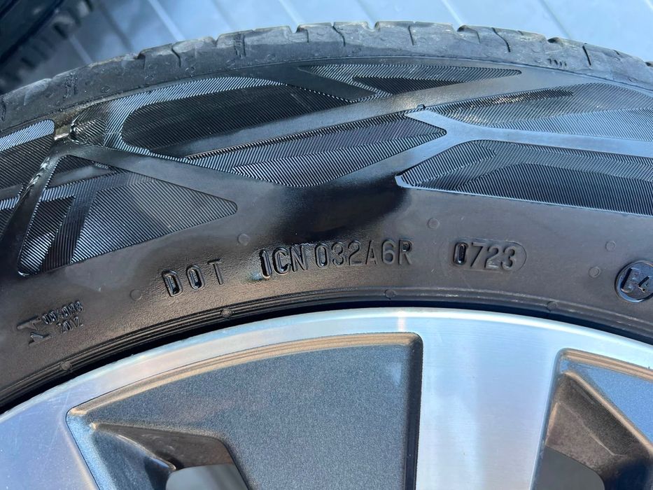 Set 4 jante originale Audi A6 C8 R18 + Continental 225/55 R18 – DOT 2024