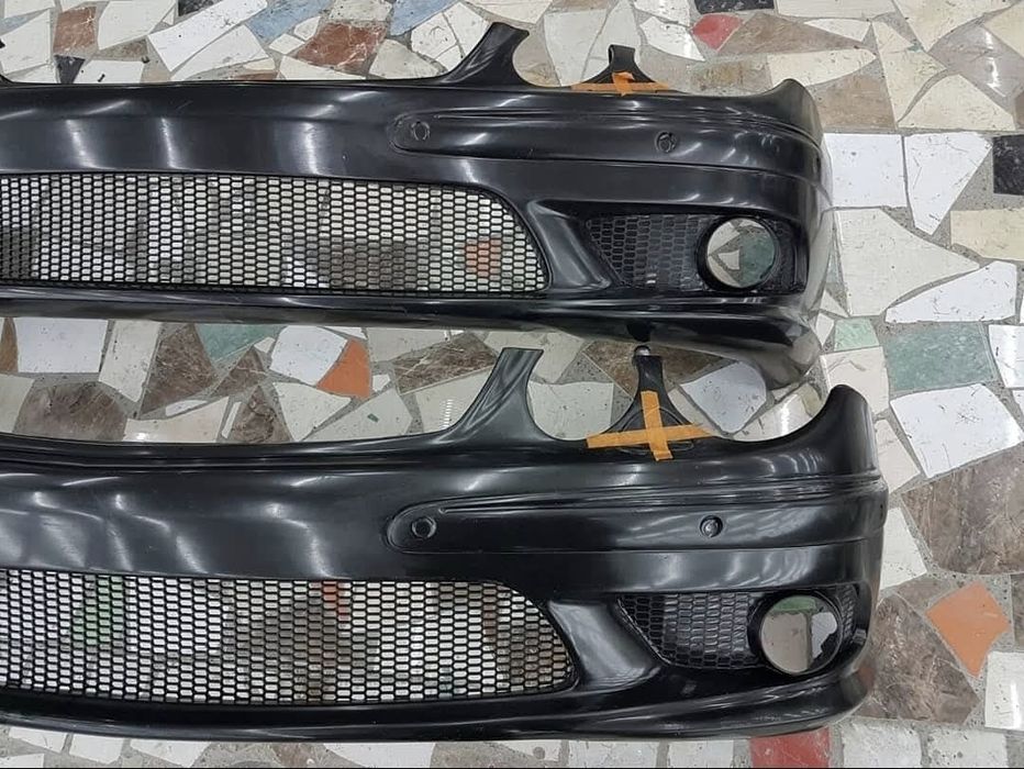 Mercedes W211 AMG 55 передний бампер дорест
