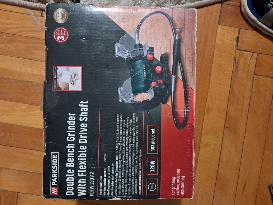 Polizor dublu PARKSIDE® »PDFW 120 A2«, 120 W, cu ax flexibil