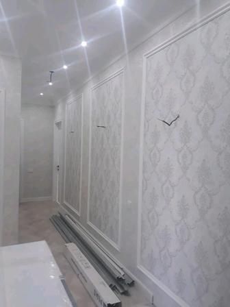 Поклейка обоев,галтелей,частичный ремонт