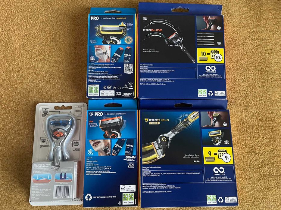 Gillette Labs Heated Razor ,Fusion ProGlide Proshield Power blades