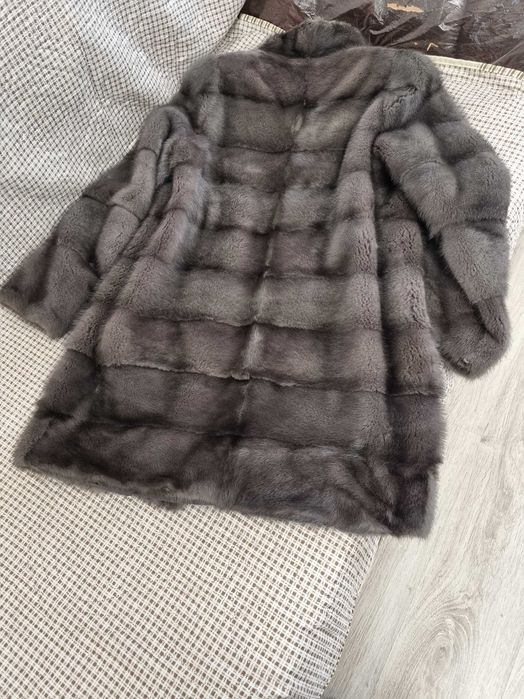 Шуба норковая, графит