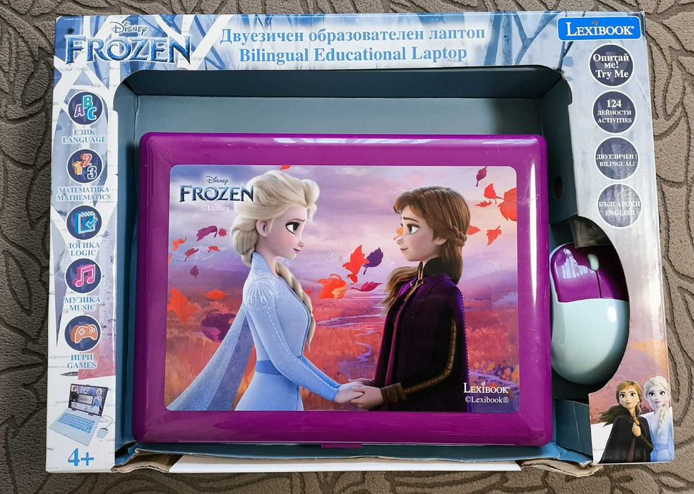 Образователен двуезичен лаптоп Замръзналото кралство