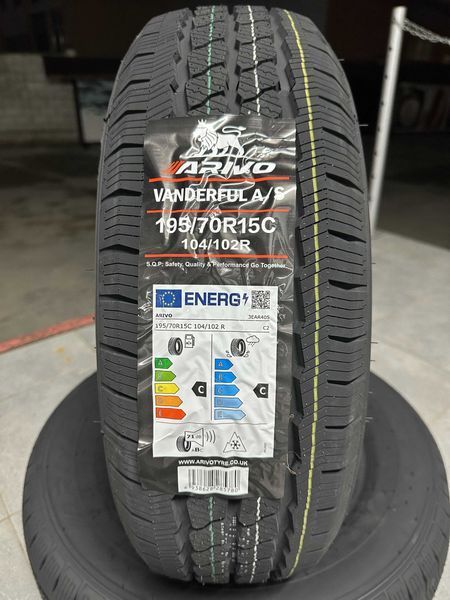 Нови Всесезонни Бусови Гуми Arivo Vanderful A/S 195/70R15C