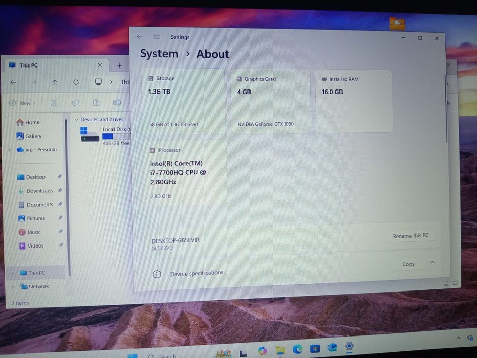 Laptop gaming asus