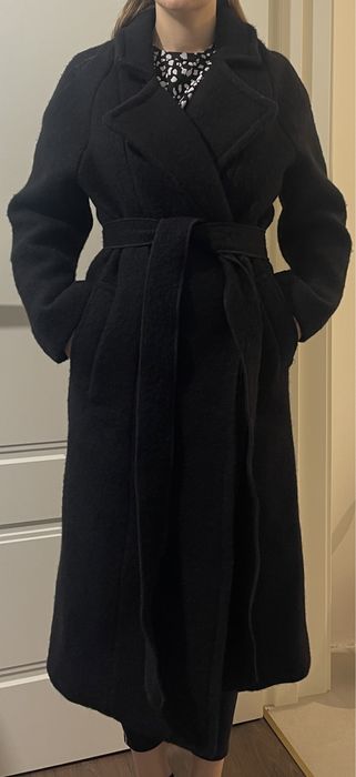 Palton dama lana negru