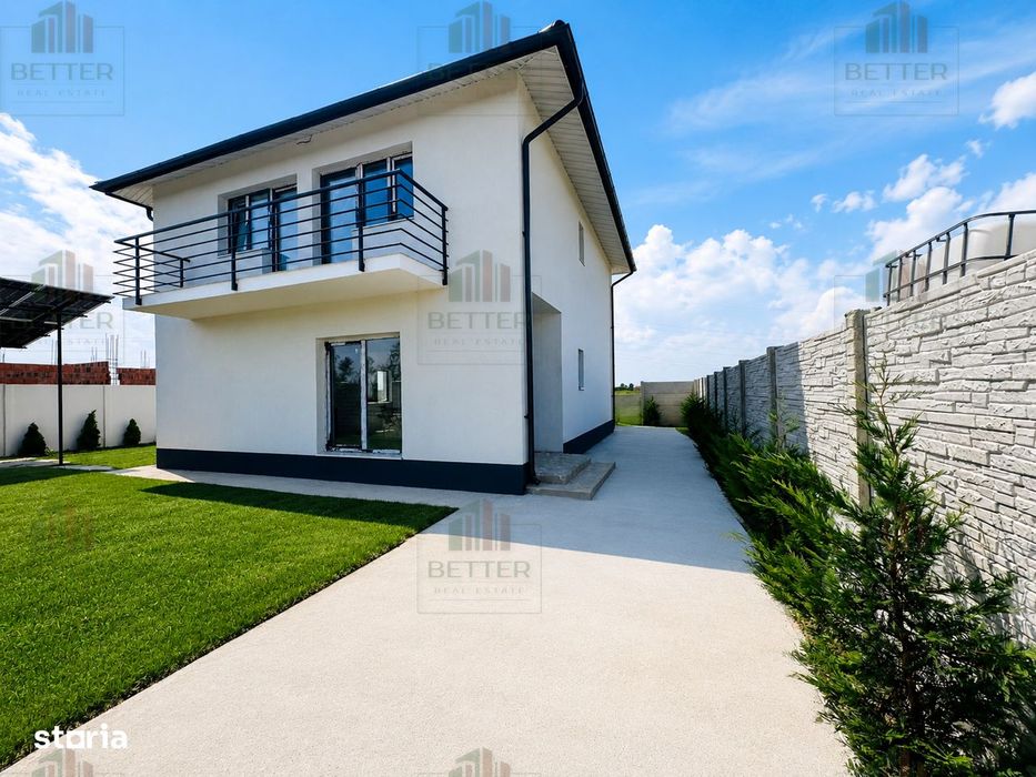 Casă P+1 cu 4 camere, panouri fotovoltaice – Comuna Berceni