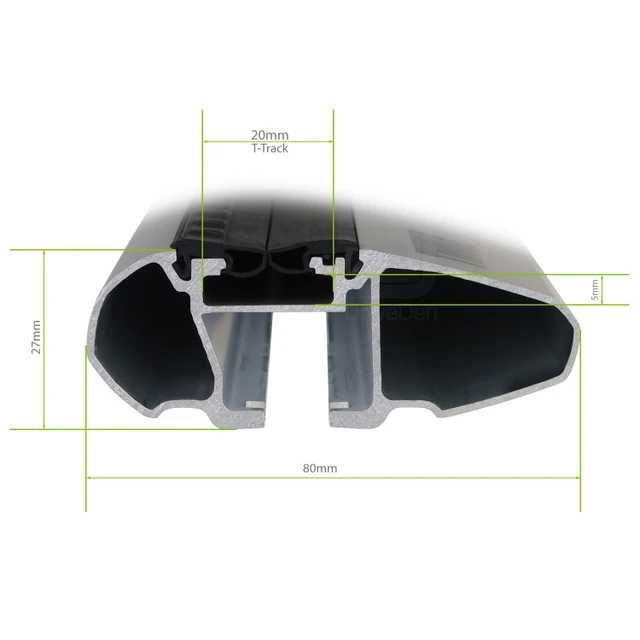 Напречни греди Thule WingBar Evo багажник за автомобил стандартен рейлинг