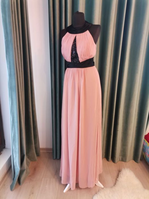 Rochie eleganta roz prafuit