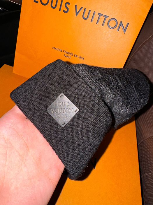 Căciula originală Louis Vuitton Damier Néo Petit Beanie Fes noua