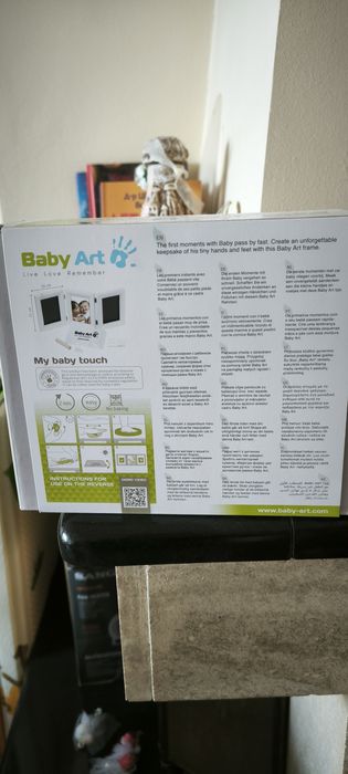 Отпечатък за краче и ръчичка със снимка