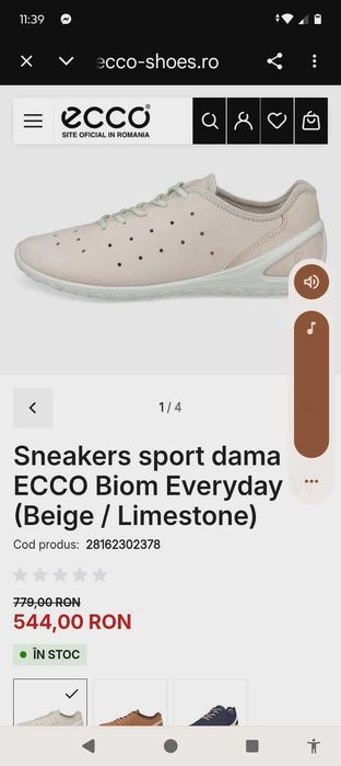Ecco Biom Natural Motion mar.45 barefoot
