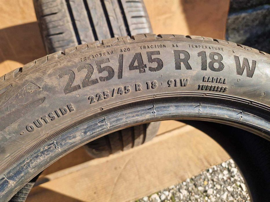 2 Continental R18 225/45 Летни гуми  DOT0524