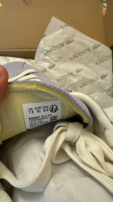 Кеды лакоста оригинал новые