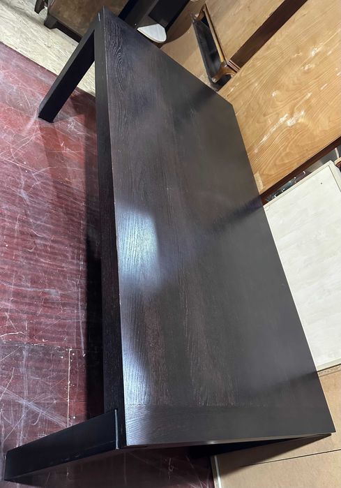 Masa din lemn masiv de stejar Wenge; Masa dining cu blat 200x100 cm