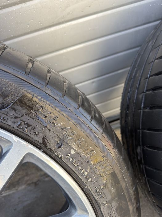 Продавам комплект джанти с гуми. Mercedes OEM AMG 5x112 19