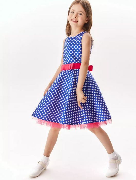 Стиляги Ретро платье в горошек