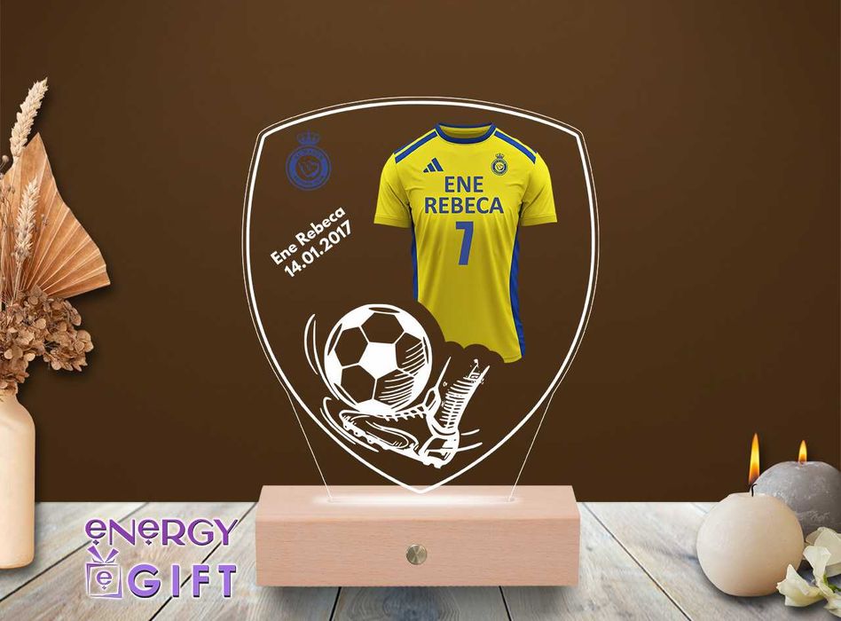 Lampa Led Personalizata – Fotbal Portugalia CRISTIANO RONALDO 2025