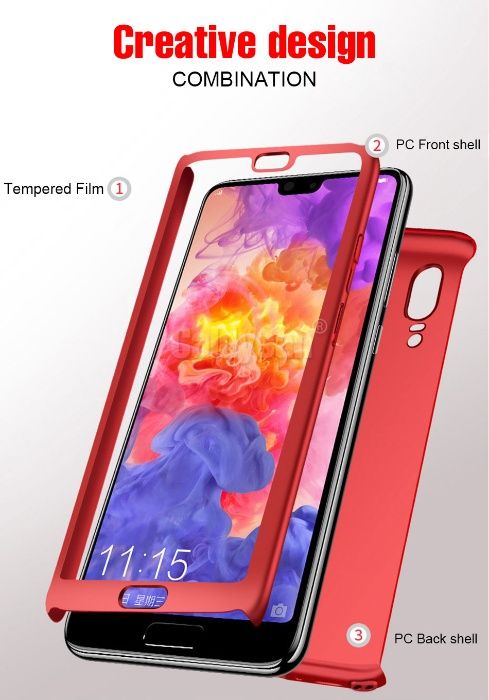 Husa 360° fata + spate pt Huawei P30, P30 Lite, Y6 2019, Y6s